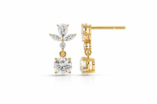 Elegant Diamond Drop Earrings (0.55–0.70 ct)