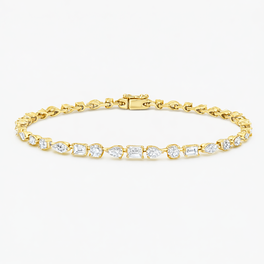Tennis bracelet |  Elegant Multi-Stone Diamond Bracelet