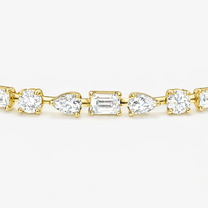 Tennis bracelet |  Elegant Multi-Stone Diamond Bracelet