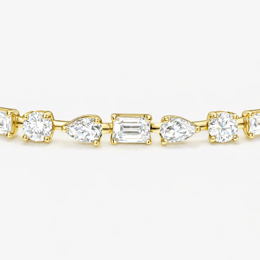 Tennis bracelet |  Elegant Multi-Stone Diamond Bracelet