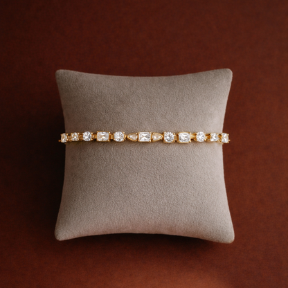Tennis bracelet |  Elegant Multi-Stone Diamond Bracelet