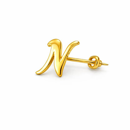 Personalised Initial Gold Brooch