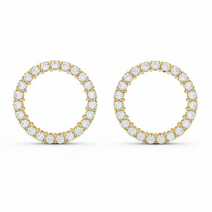 Eternal Sparkle Diamond Hoop Earrings