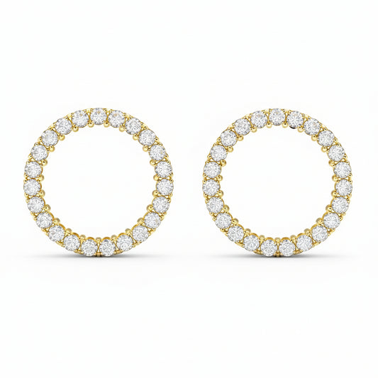 Eternal Sparkle Diamond Hoop Earrings