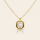 Diamond initial necklace